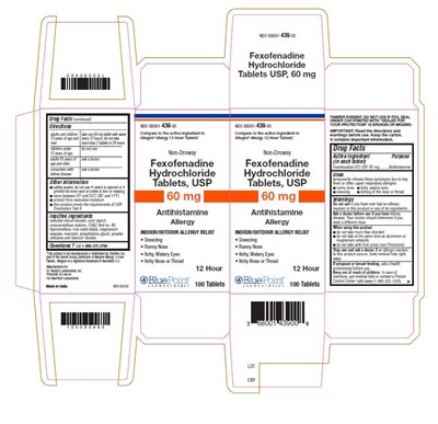 Fexofenadine Carton (Fexofenadine HCl Tablets Usp 60 mg  100 Ct Carton Rev 05 20)